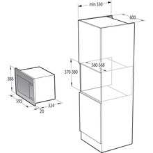 Вбудована мікрохвильова піч GORENJE BM201AG1BG (XY820Z)