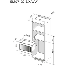 Встраиваемая микроволновая печь BRANDT BMS7120B