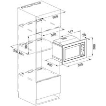 Встраиваемая микроволновая печь FRANKE FSM 25 MW XS Black (131.0627.471)