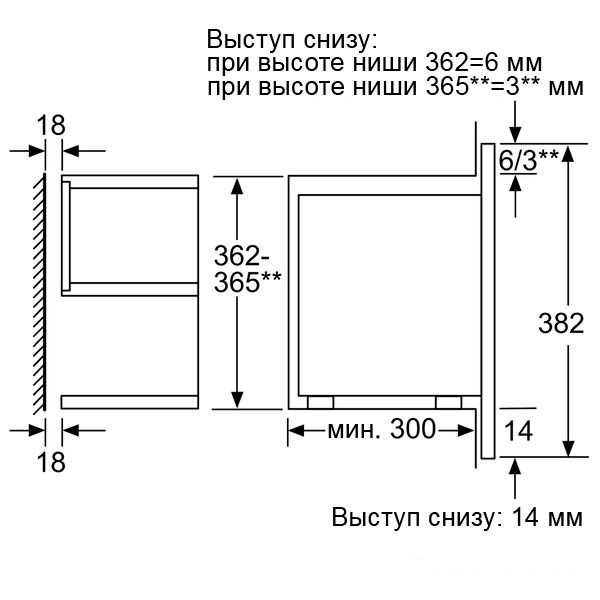 Зовнішній вигляд Вбудована мікрохвильова піч SIEMENS BF634LGS1