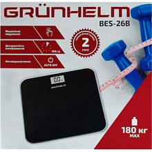 Весы напольные Grunhelm BES-26B Black (BP136089)