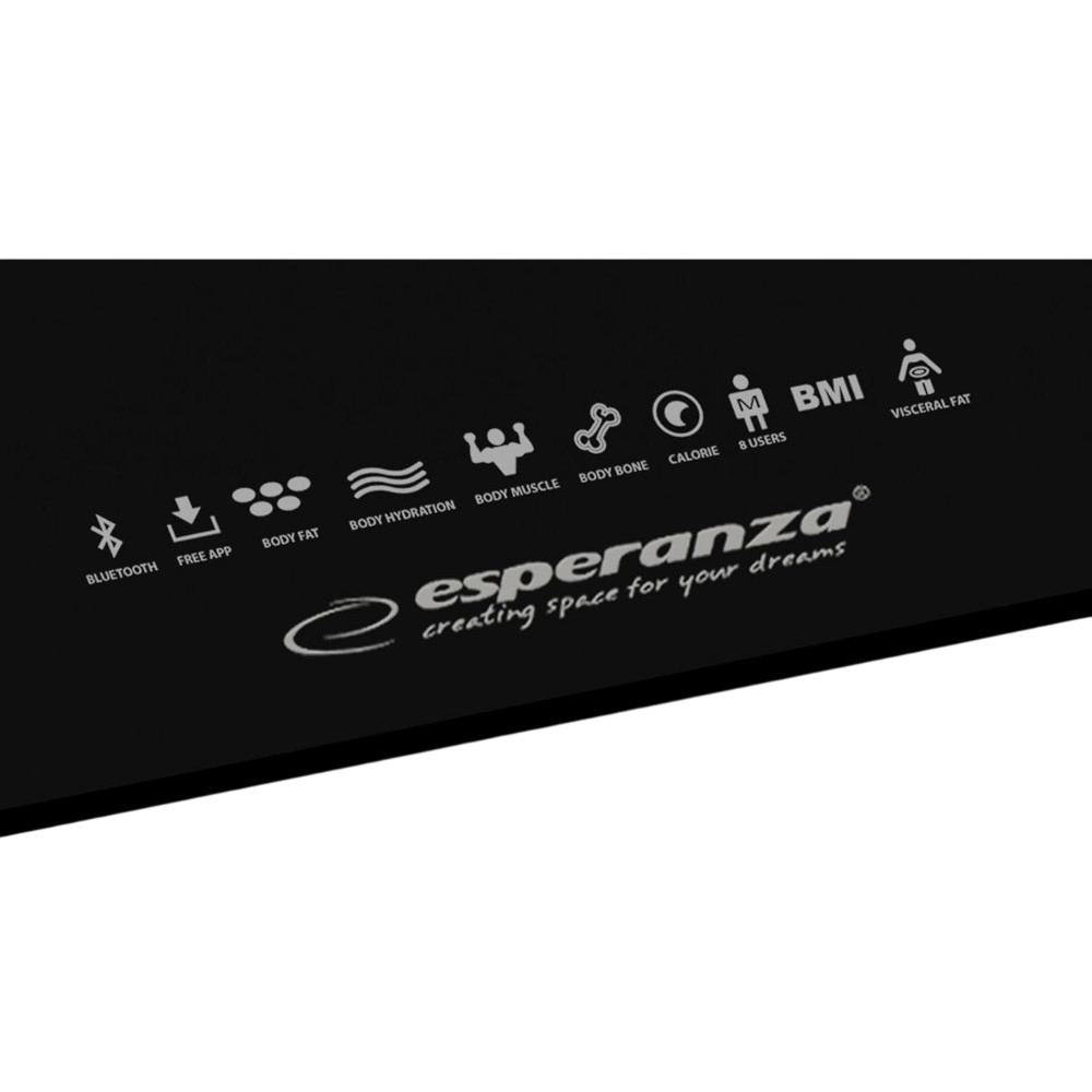 Ваги для підлоги ESPERANZA EBS016K Black Матеріал скло