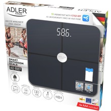Весы напольные ADLER AD 8187 black