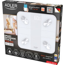 Весы напольные ADLER AD 8186 White (AD8186W)