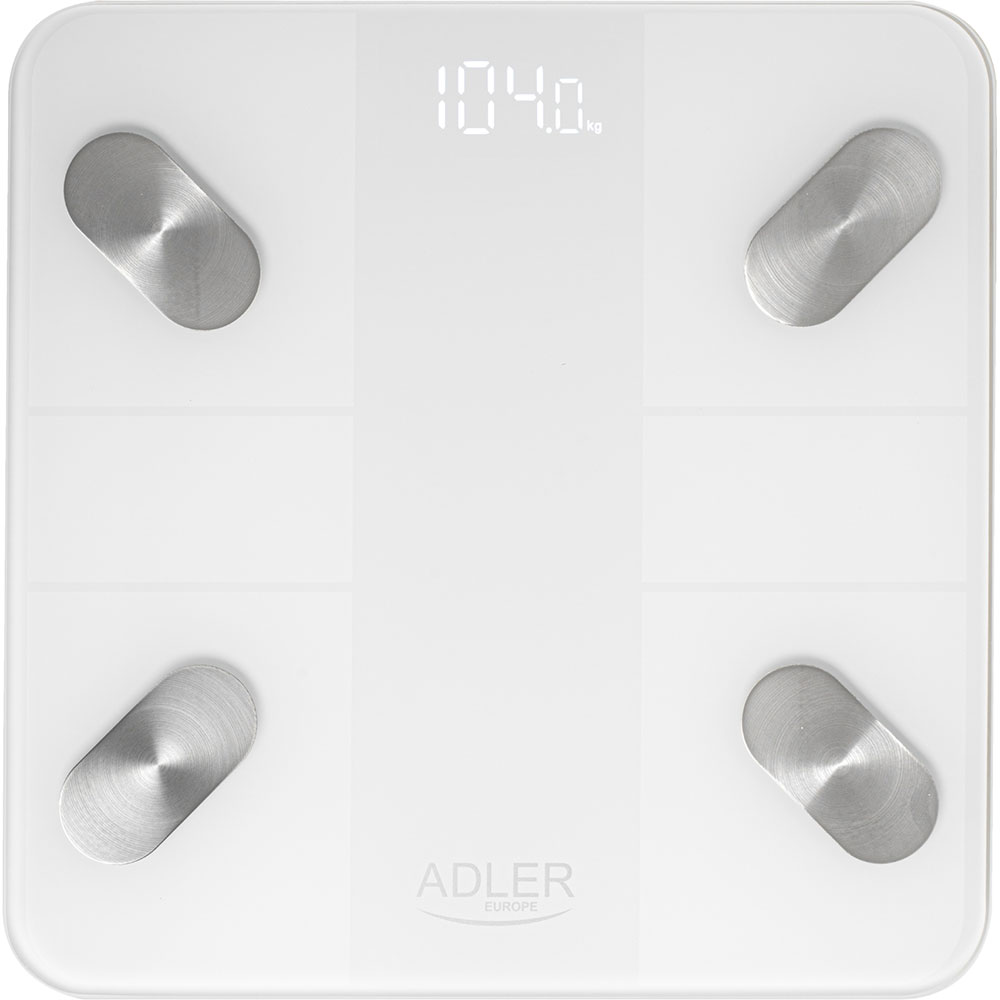 Весы напольные ADLER AD 8186 White (AD8186W)