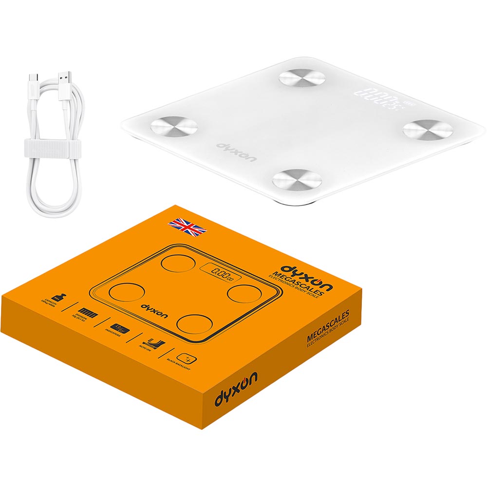 Весы напольные DYXON Megascales 200 White (DXNVGMGSCLS200W) Назначение диагностические (SMART)