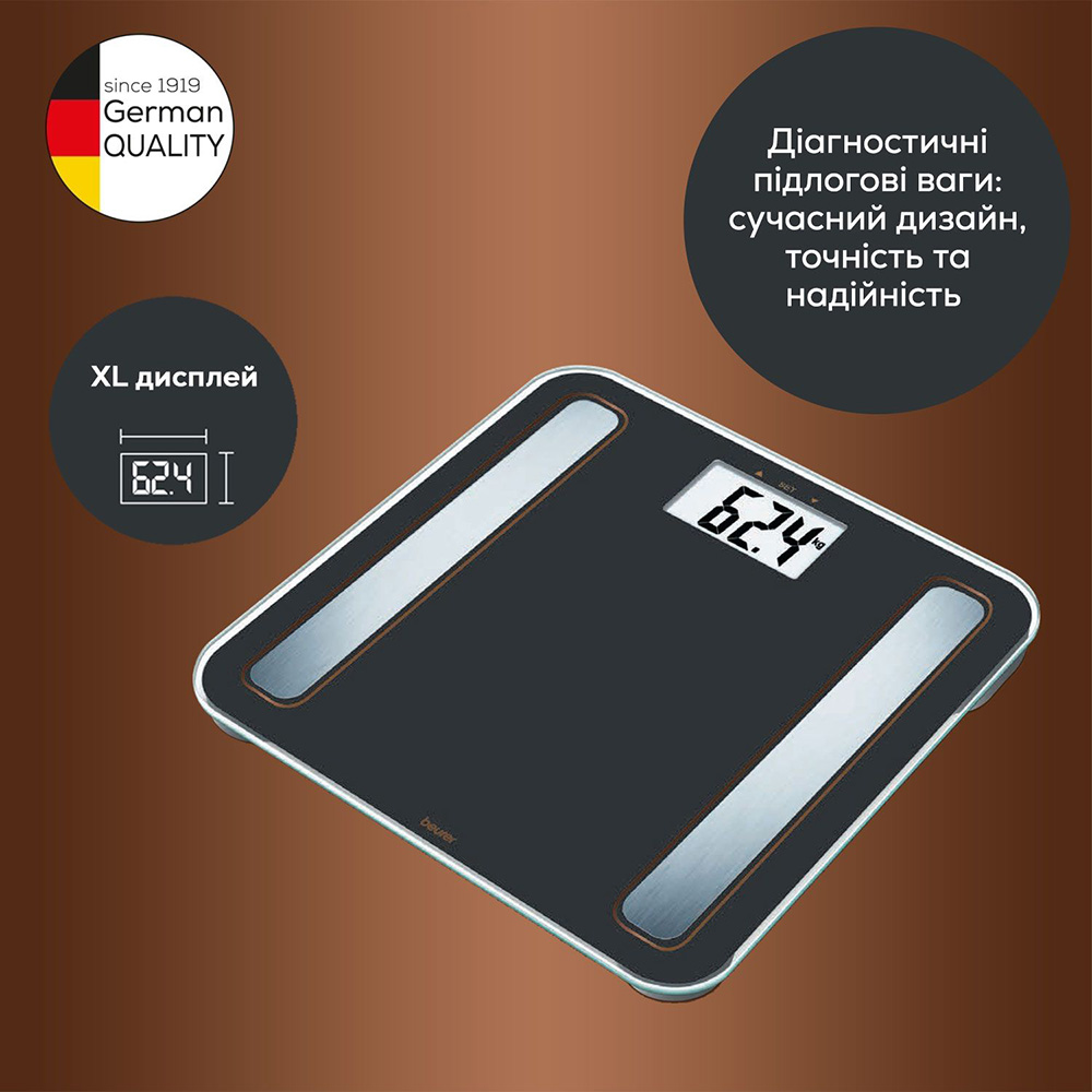 Ваги для підлоги BEURER BF 183 LE 2025 Тип електронні