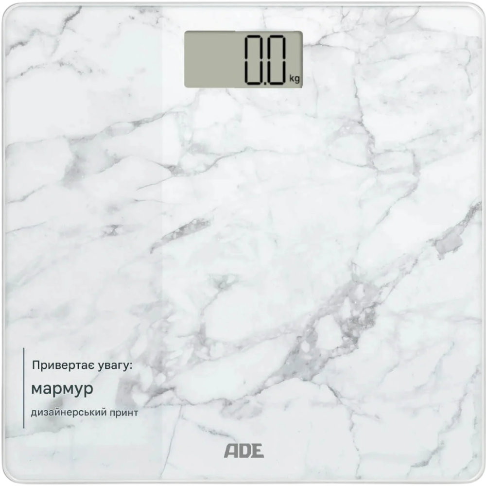 Ваги для підлоги АDЕ Amina BE2306-5 White marble
