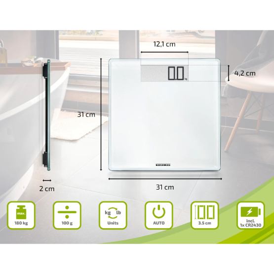 Внешний вид Весы напольные SOEHNLE STYLE  SENSE COMFORT 100 White (63853)