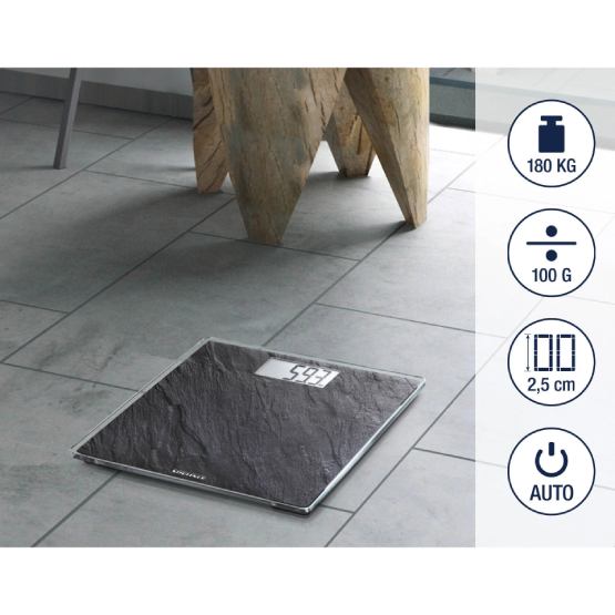 Ваги для підлоги SOEHNLE SHAPE SENSE COMPACT 300 slate Black (63881) Матеріал скло