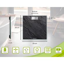 Ваги для підлоги SOEHNLE SHAPE SENSE COMPACT 300 slate Black (63881)