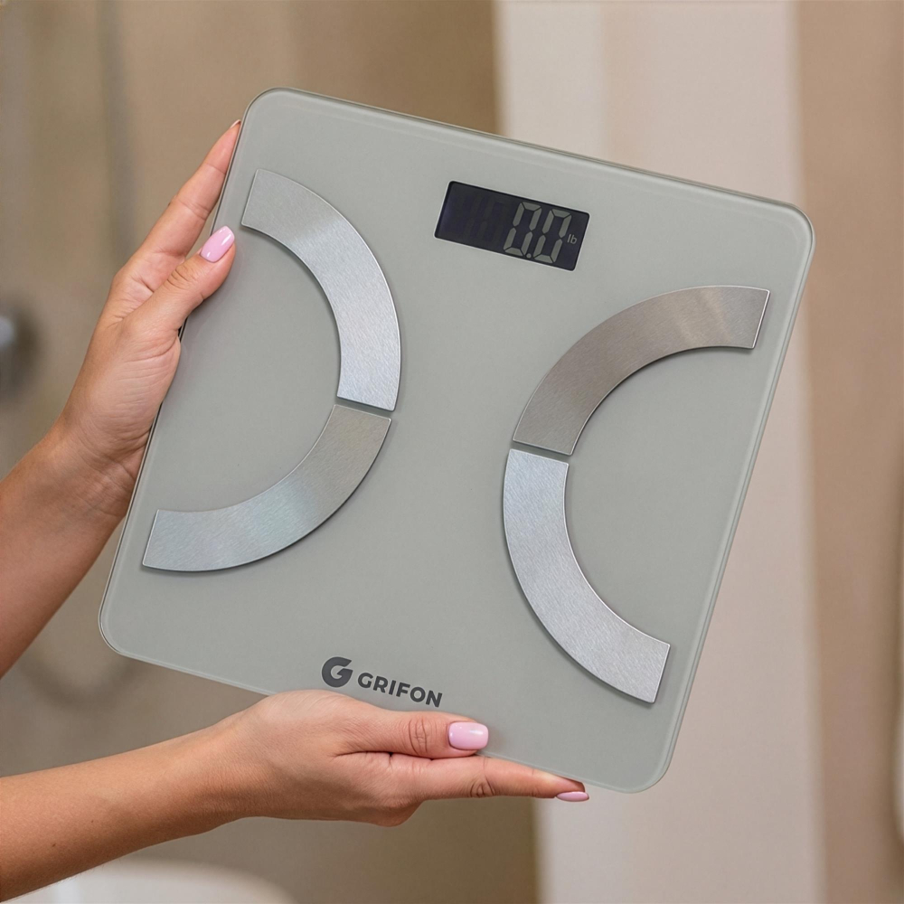 Ваги для підлоги GRIFON BS18WGLGR Матеріал скло