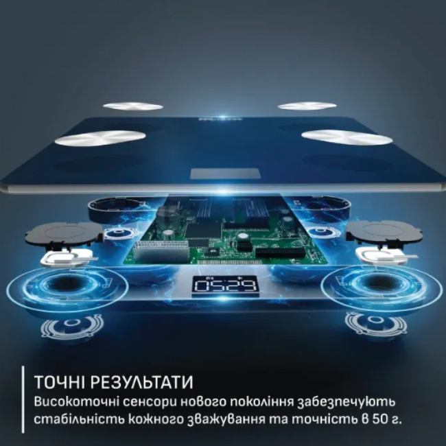 Весы напольные TEFAL Goodvibes Life+ BM9720F0 Blue Цвет синий