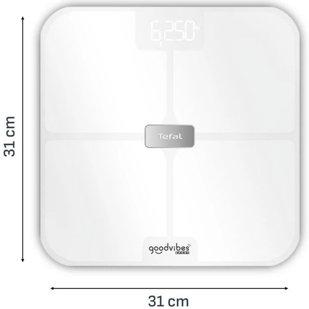 Весы напольные TEFAL Goodvibes Sport BM9740F0 White Назначение диагностические (SMART)