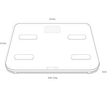 Весы напольные YUNMAI Color Smart Scale Blue (M1302-BL)