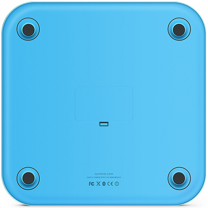 Весы напольные YUNMAI Color Smart Scale Blue (M1302-BL) Материал стекло