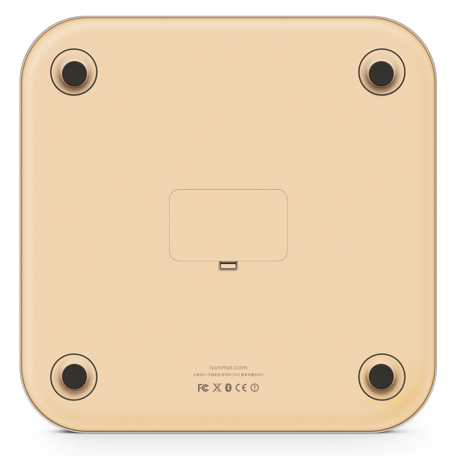 Весы напольные YUNMAI Color Smart Scale Gold (M1302-GD) Тип электронные