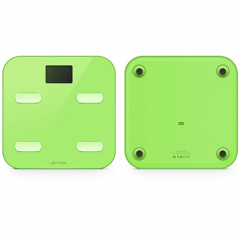 Весы напольные YUNMAI Color Smart Scale Green (M1302-GN) Материал стекло