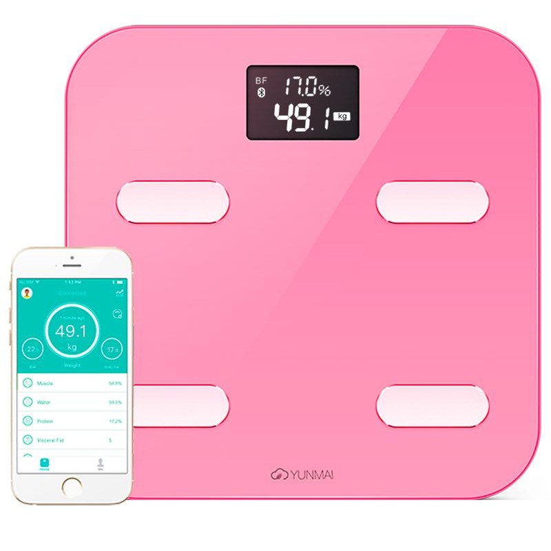 Весы напольные YUNMAI Color Smart Scale Pink (M1302-PK)