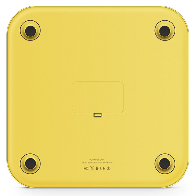 Весы напольные YUNMAI Color Smart Scale Yellow (M1302-YL) Назначение диагностические (SMART)