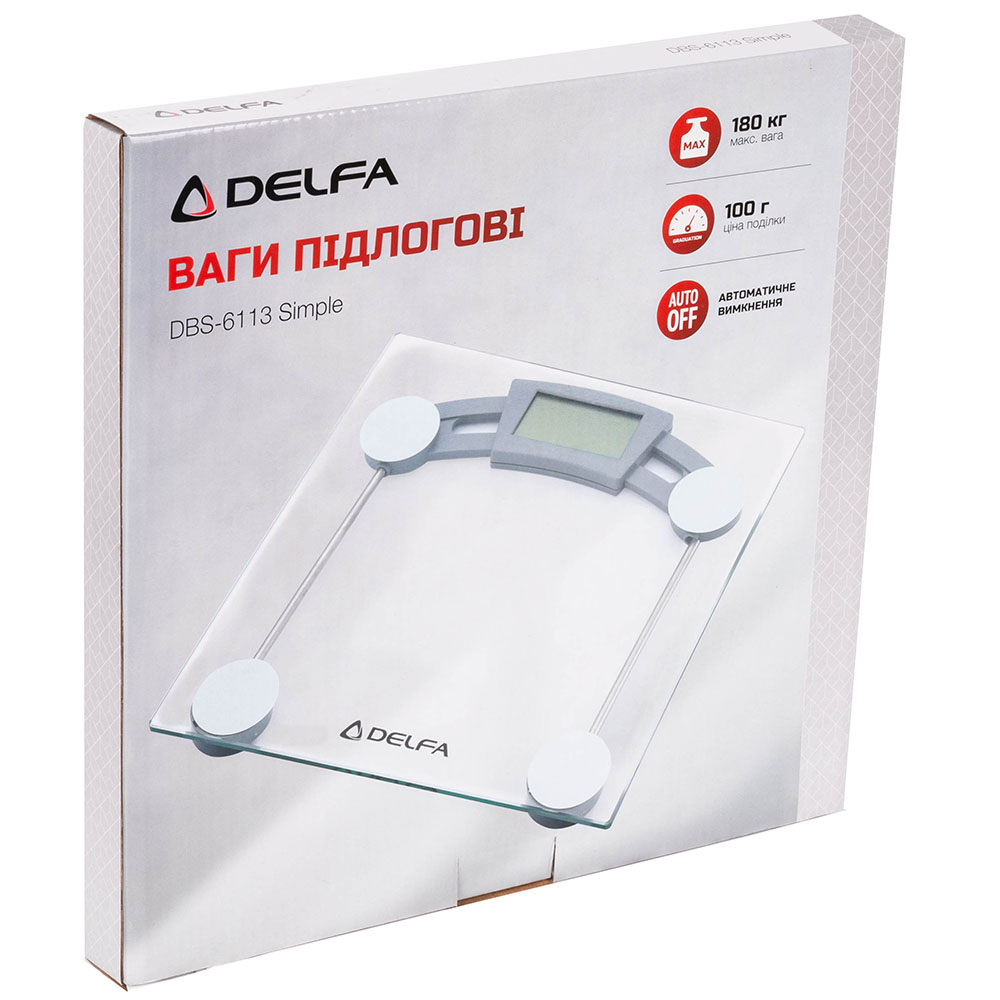 Фото Ваги підлогові DELFA DBS-6113 Simple