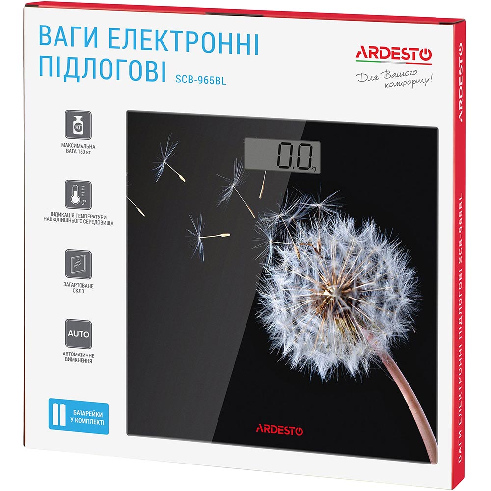 Внешний вид Весы напольные ARDESTO SCB-965BL