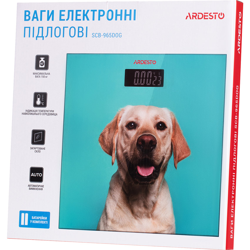 Весы напольные ARDESTO SCB-965DOG Цвет многоцветный