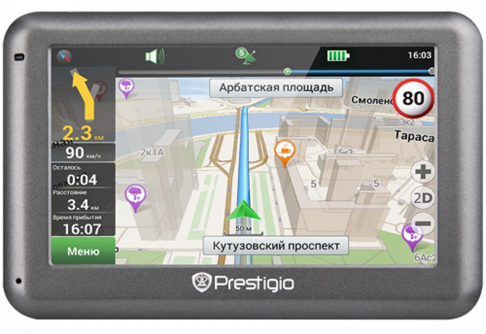 GPS - навигатор PRESTIGIO GPS GeoVision 4055 (PGPS4055CIS04GBNV)