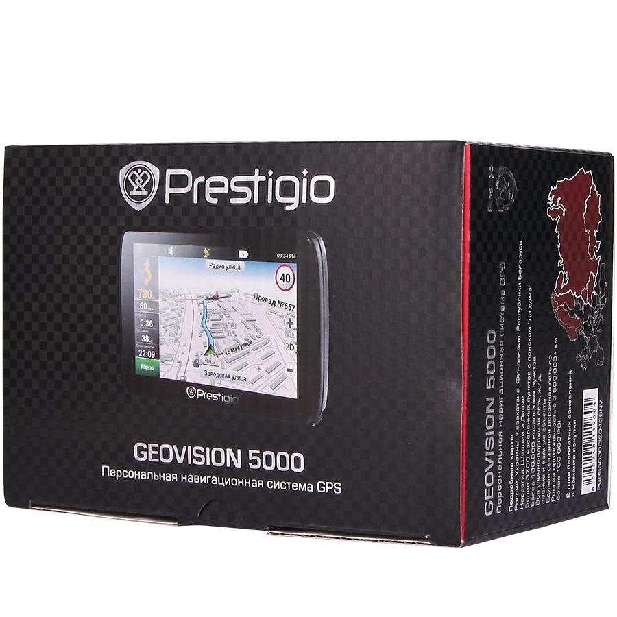 Фото GPS-навигатор PRESTIGIO GeoVision 5000 (PGPS5000CIS04GBNV)