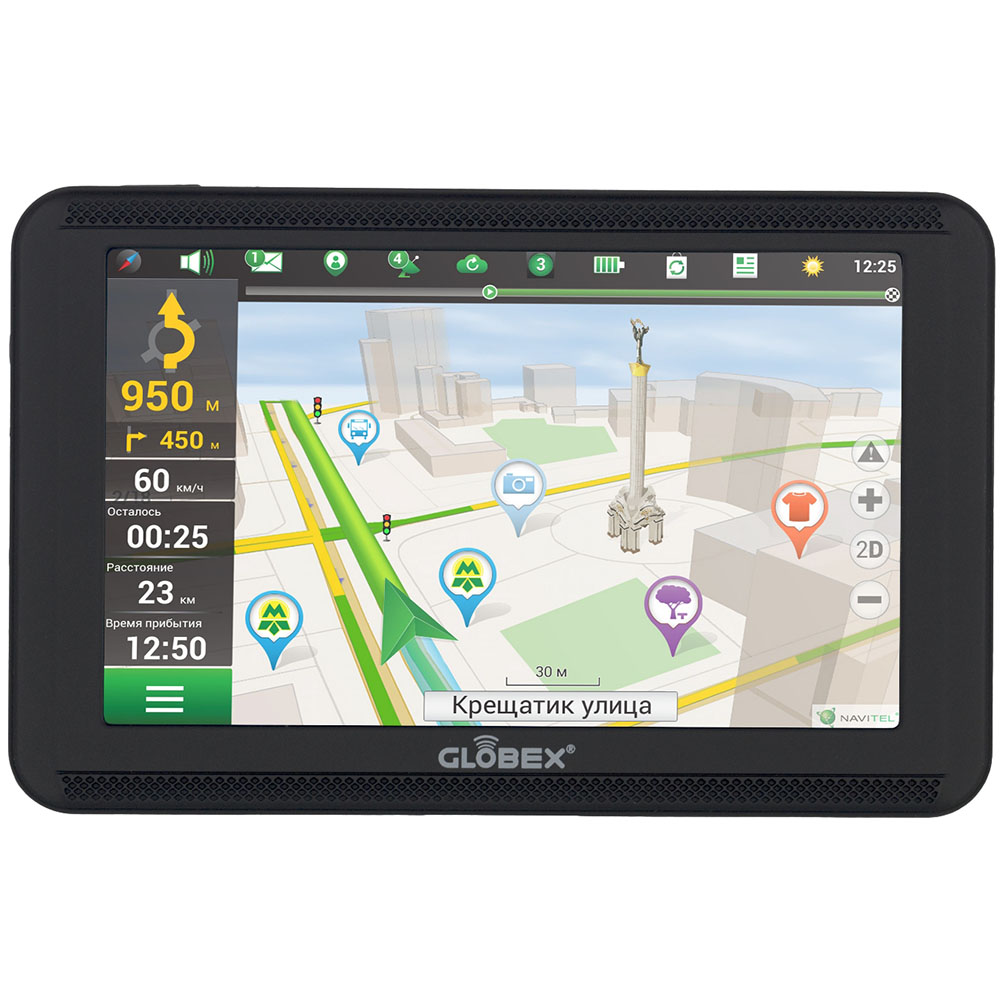 GPS-навигатор GLOBEX GE520 с картой