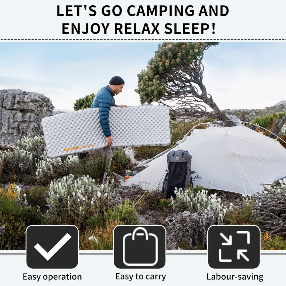 Матрас надувной NATUREHIKE CNK2450WS012 Ultra Light 196 х 64 серый (6976507663199) В Фокстрот Матрас надувной NATUREHIKE CNK2450WS012 Ultra Light 196 х 64 серый (6976507663199)