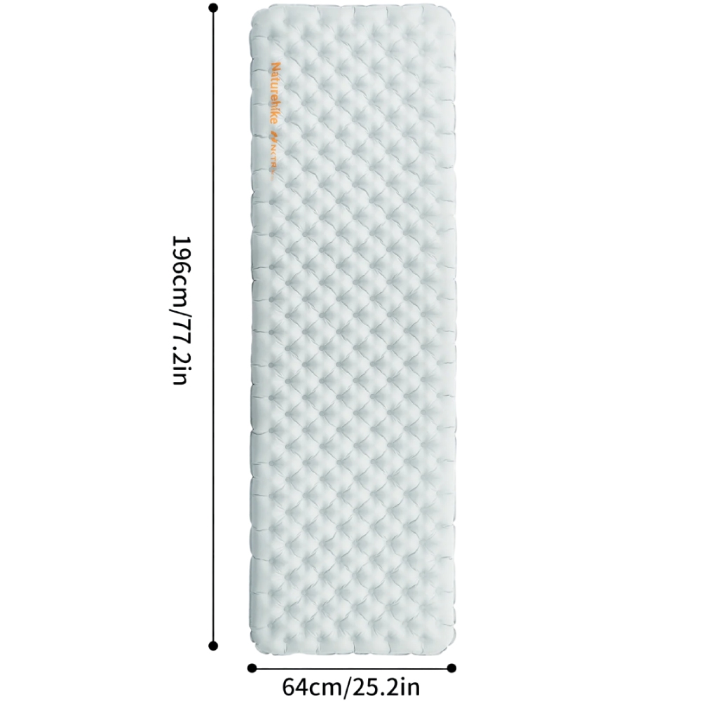 Матрас надувной NATUREHIKE CNK2450WS012 Ultra Light 196 х 64 серый (6976507663199) Заказать Матрас надувной NATUREHIKE CNK2450WS012 Ultra Light 196 х 64 серый (6976507663199)