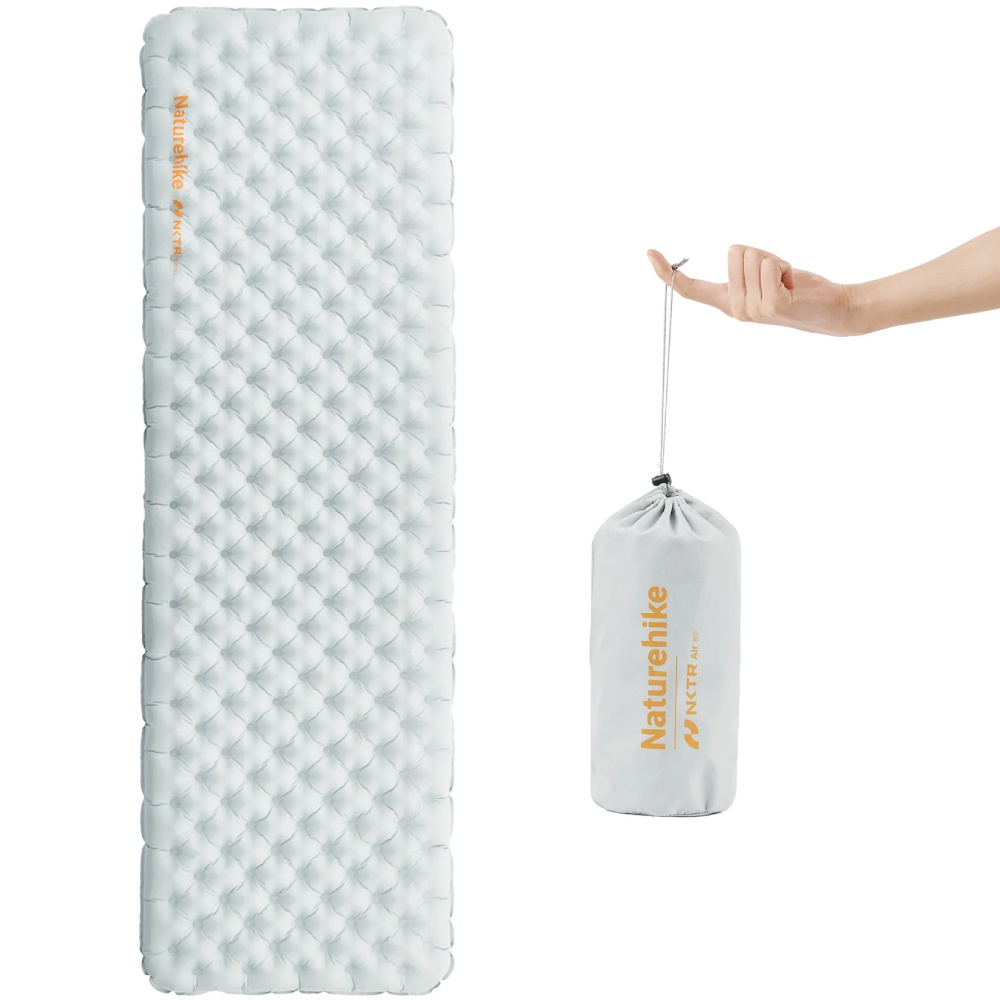 Матрас надувной NATUREHIKE CNK2450WS012 Ultra Light 186 х 64 серый (6976507663359) Матрас надувной NATUREHIKE CNK2450WS012 Ultra Light 186 х 64 серый (6976507663359) Материал эпонж 190T с водоотталкивающим покрытием TPU