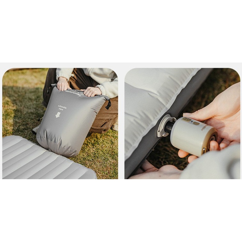 В Україні Матрац надувний NATUREHIKE CNK2450WS034 95 мм білий (6975641888048)