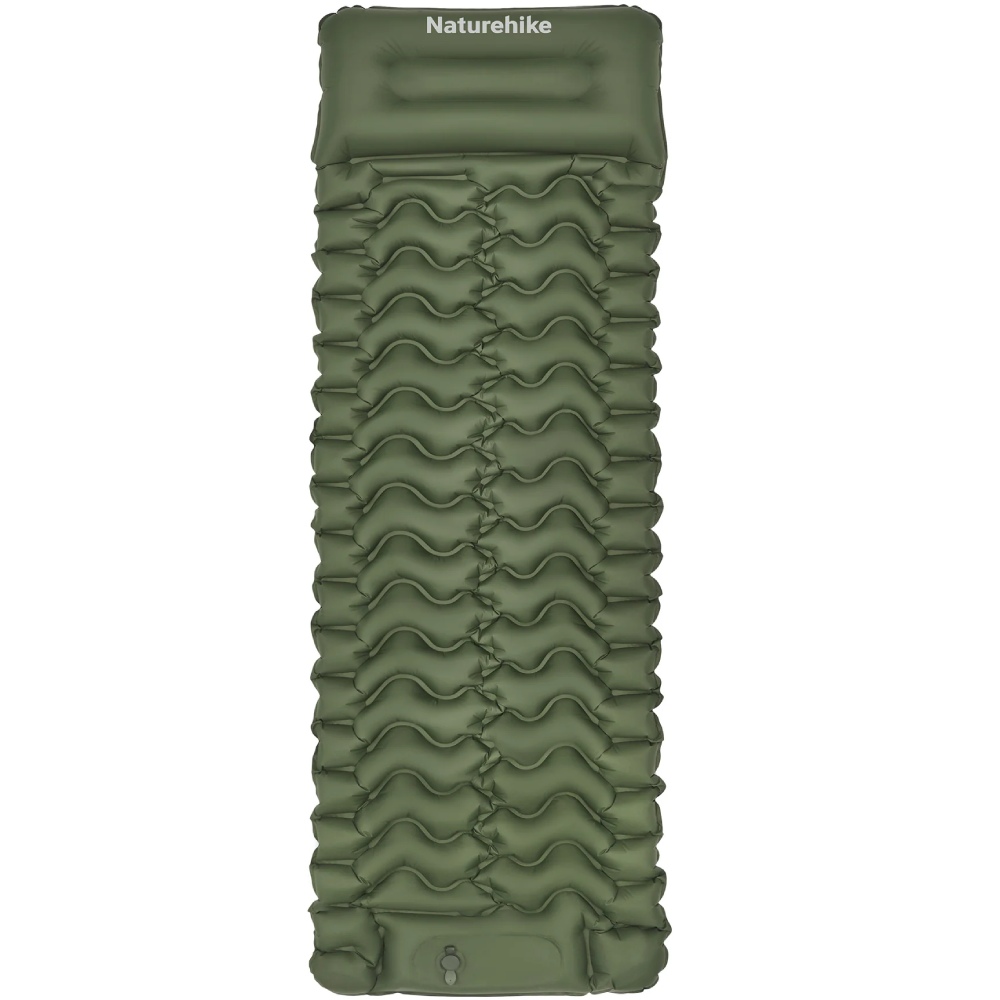 Матрас надувной NATUREHIKE CNK2550WS019 65 мм зеленый (6977465869654) Матрас надувной NATUREHIKE CNK2550WS019 65 мм зеленый (6977465869654)