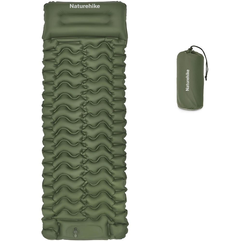 Матрас надувной NATUREHIKE CNK2550WS019 65 мм зеленый (6977465869654) Матрас надувной NATUREHIKE CNK2550WS019 65 мм зеленый (6977465869654) Допустимая нагрузка 125