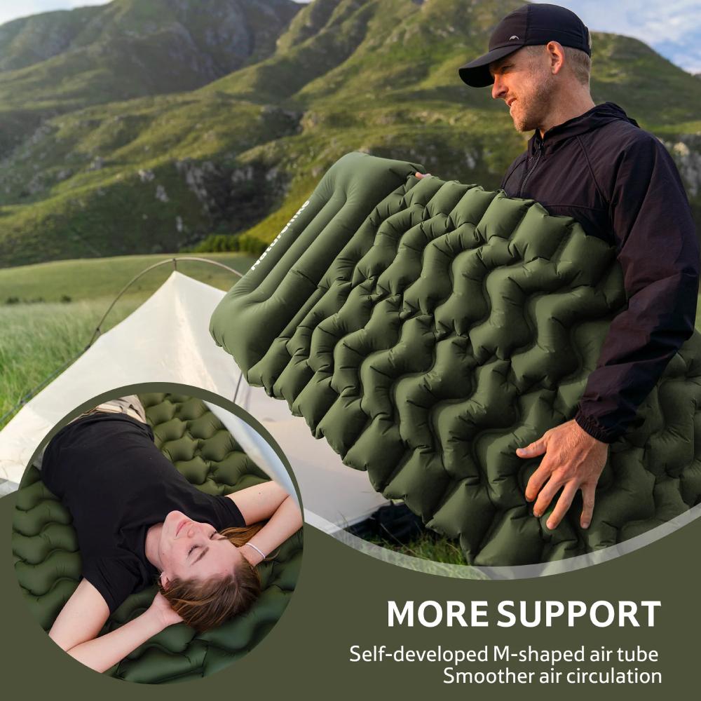 Матрас надувной NATUREHIKE CNK2550WS019 65 мм синий (6977465869647) Внешний вид Матрас надувной NATUREHIKE CNK2550WS019 65 мм синий (6977465869647)