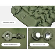 Матрас надувной NATUREHIKE CNK2550WS019 65 мм двойной зеленый (6977465869616) Матрас надувной NATUREHIKE CNK2550WS019 65 мм двойной зеленый (6977465869616)