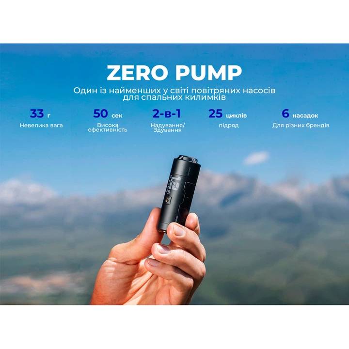 Портативный мини-насос FLEXTAIL Zero Pump Black (ZP650cht-BK-i) Вес 0.033
