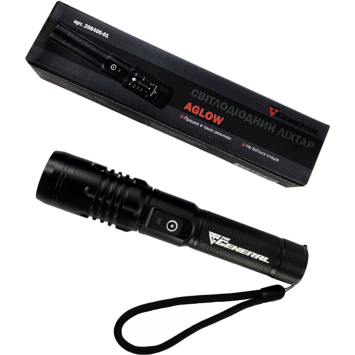 Фонарь THEGENERAL Aglow 1800mAh 10W Black (208400TG-01) Источник энергии аккумулятор