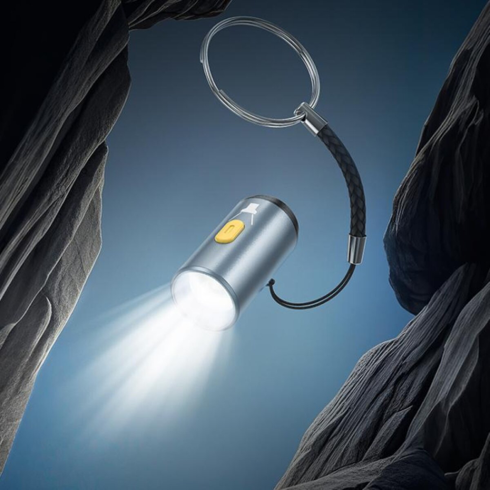 Зовнішній вигляд Ліхтар HOCO UA38A Type-C to LED light adapter Gray (6942007647717)