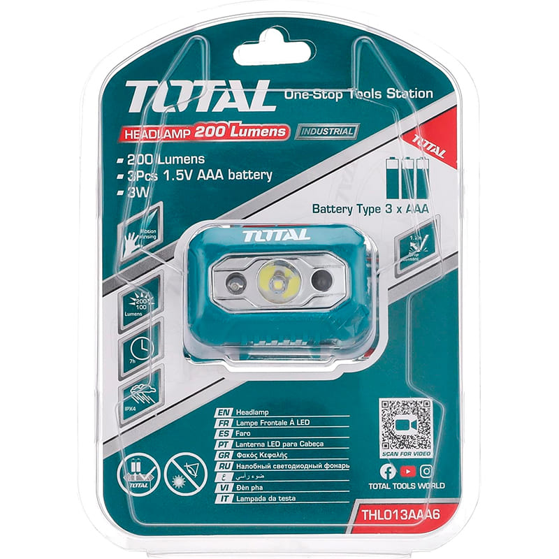 Внешний вид Фонарь налобный TOTAL THL013AAA6