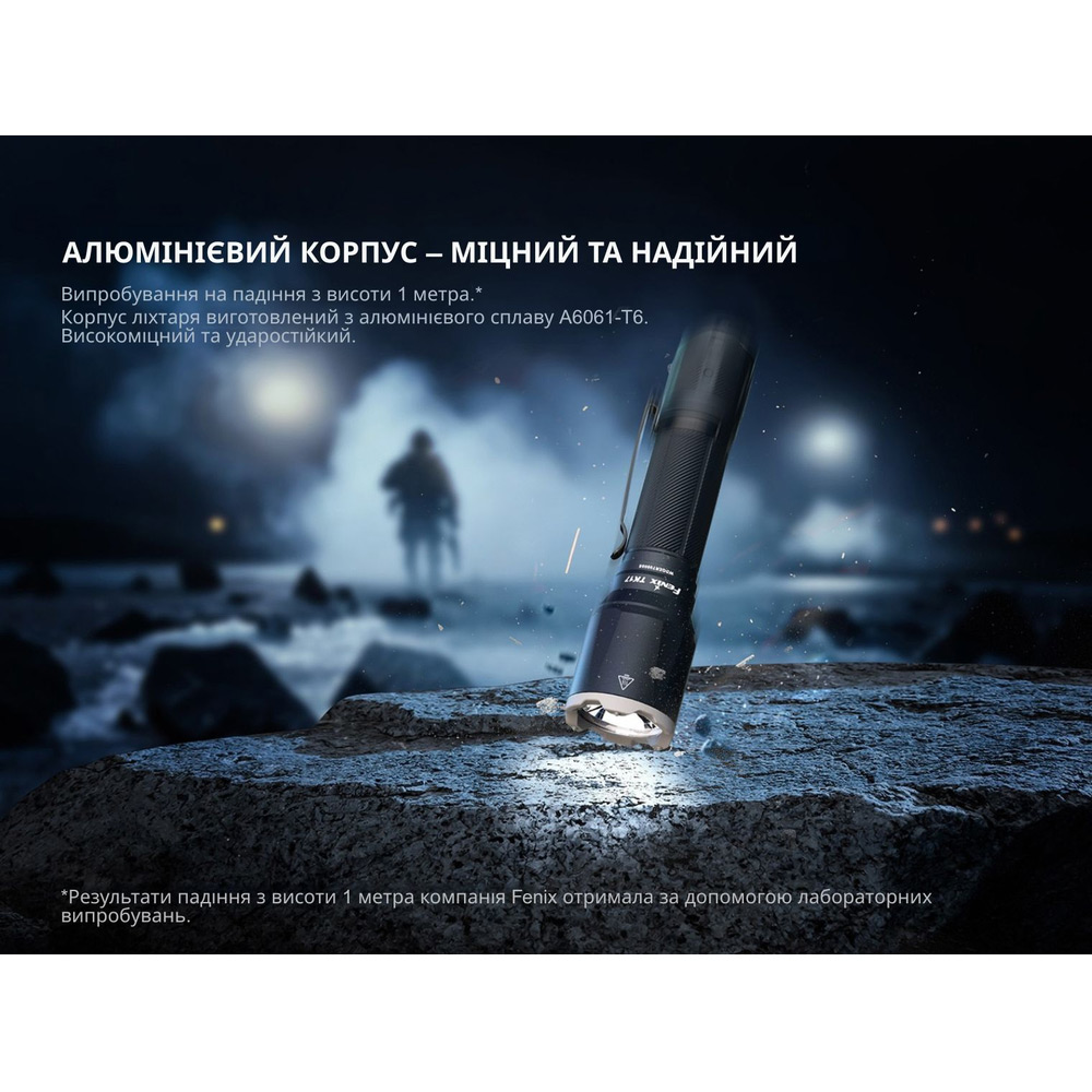 Огляд Ліхтар FENIX Тактичний ручний (TK17)