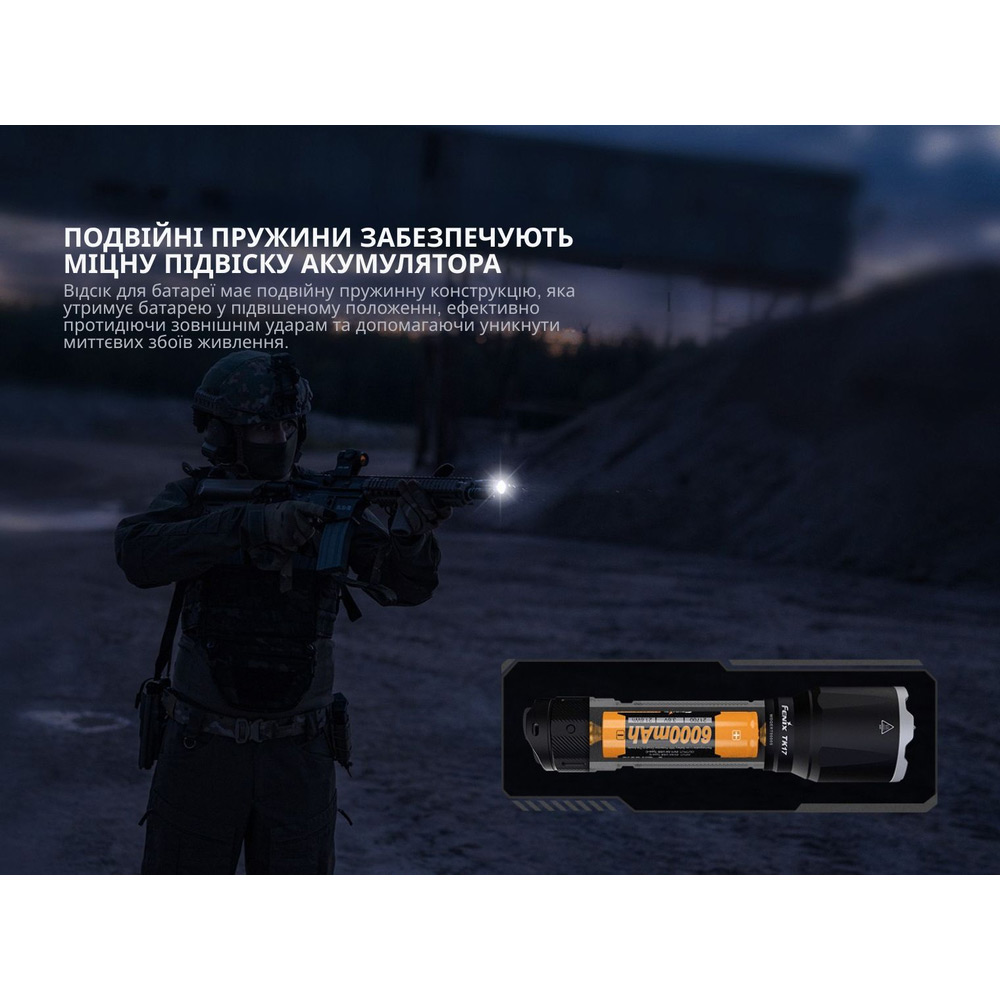 У Фокстрот Ліхтар FENIX Тактичний ручний (TK17)