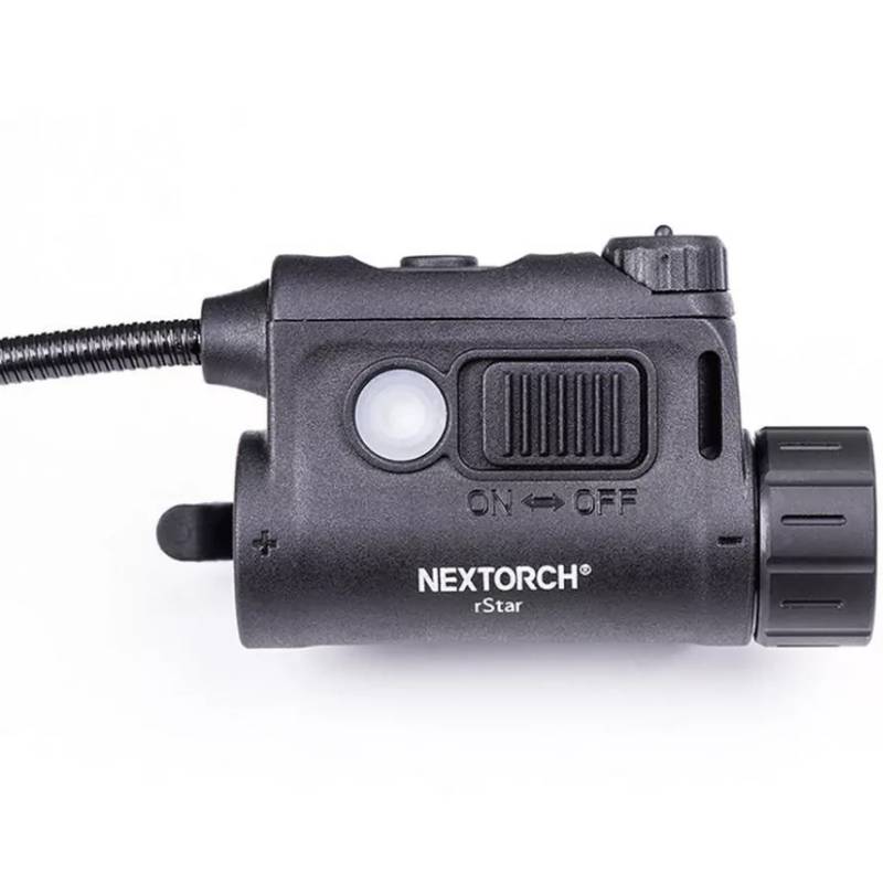 Ліхтар NEXTORCH тактичний на шолом Black (rStar(Li)) Варіанти заряджання від USB