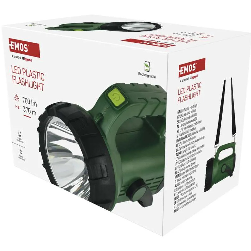 Замовити Ліхтар EMOS LED P2315 700Lm 3600 mAh Green-black
