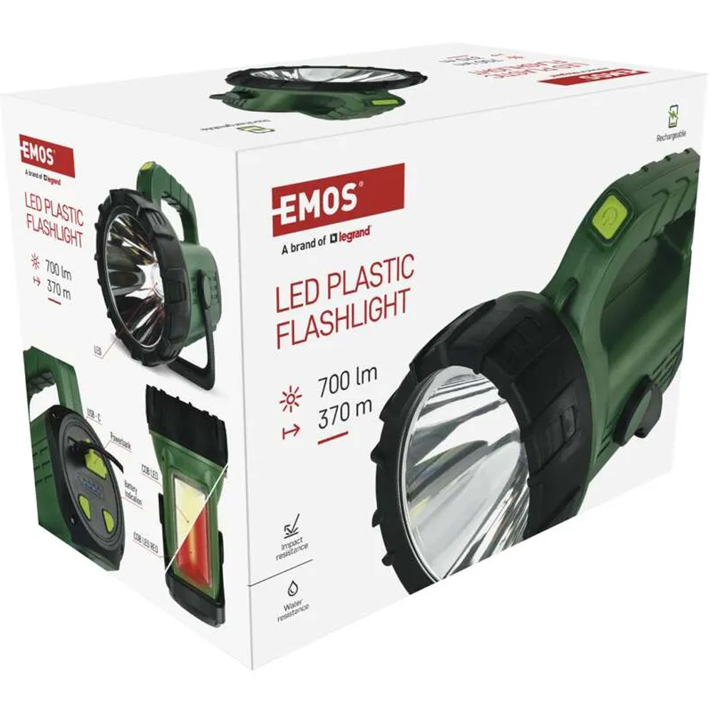 Покупка Ліхтар EMOS LED P2315 700Lm 3600 mAh Green-black