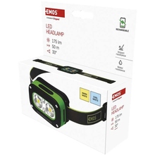 Фонарь налобный аккумуляторный EMOS P3545 175 Lm 800 mAh Li-Ion