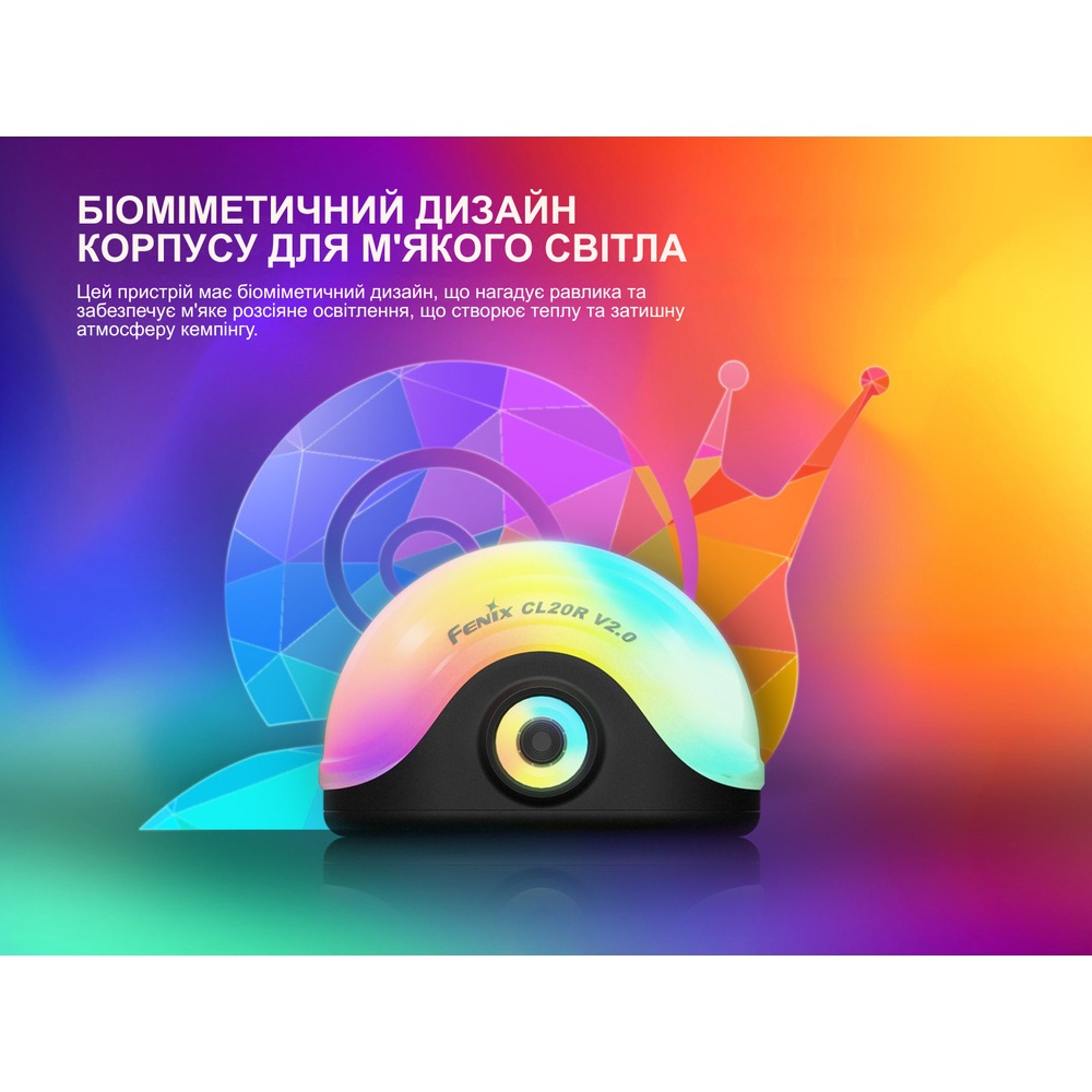 В Фокстрот Фонарь кемпинговый FENIX CL20R V.2.0 Black (CL20RV20BLK)