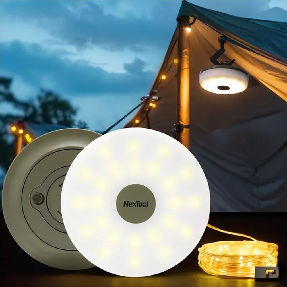 Гирлянда кемпинговая NEXTOOL Milky Way GW20 20 м White (NE20328) Защищенность водонепроницаемый